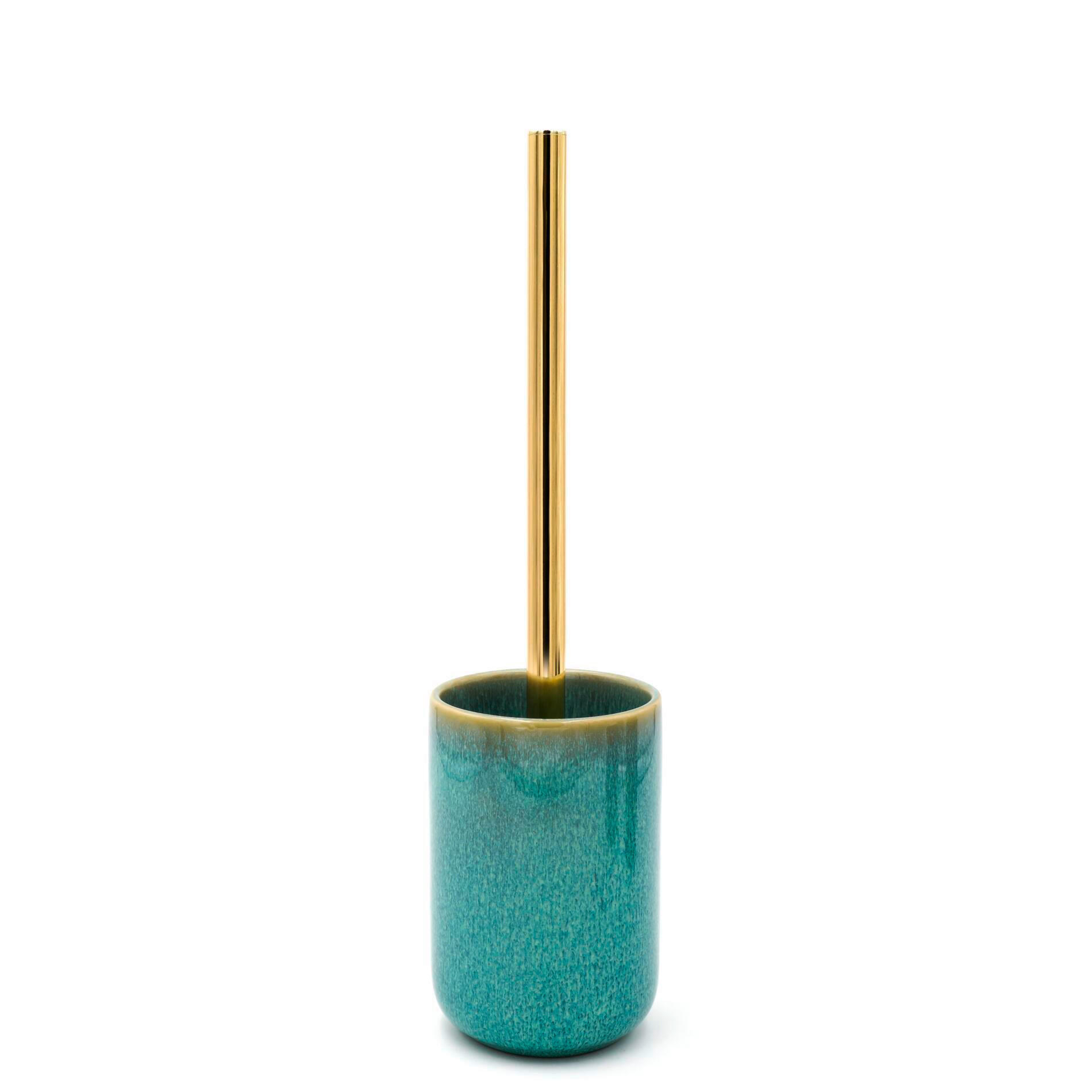 WC KEFA - zlatá, Basics, kov/plast (9,5/37/9,5cm) - Sadena