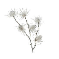 UKRASNA GRANČICA - srebrna, Osnovno, plastika (67cm)