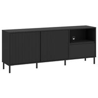 TV-ELEMENT - Anthrazit/Schwarz, Trend, Holzwerkstoff/Metall (157,8/65,4/40cm) - Hom`in