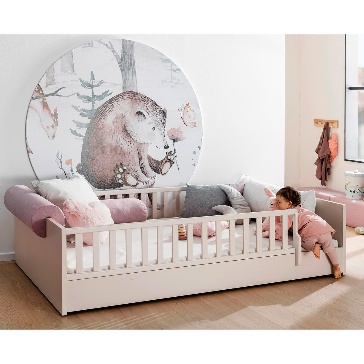 BODENBETT Little Flo Beige  - Beige/Schwarz, Basics (120/200cm) - Paidi