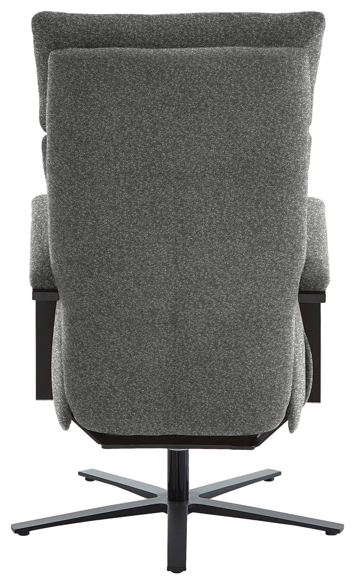 RELAXSESSEL in Textil Dunkelgrau  - Dunkelgrau/Schwarz, Design, Textil/Metall (68/117/85cm) - Cantus