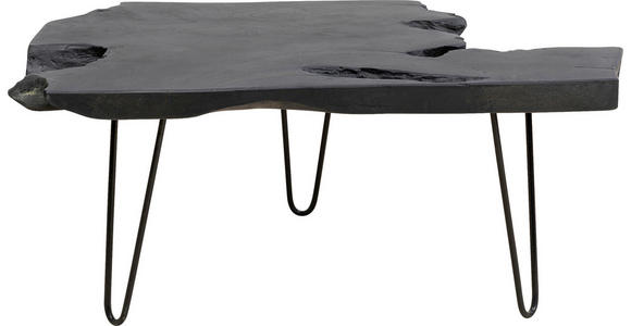 COUCHTISCH in Holz, Metall 100/40/40 cm - Schwarz, Design, Holz/Metall (100/40/40cm) - Ambia Home