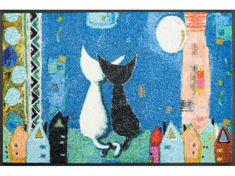 wash+dry FUßMATTE Romance Mehrfarbig 50x75 cm