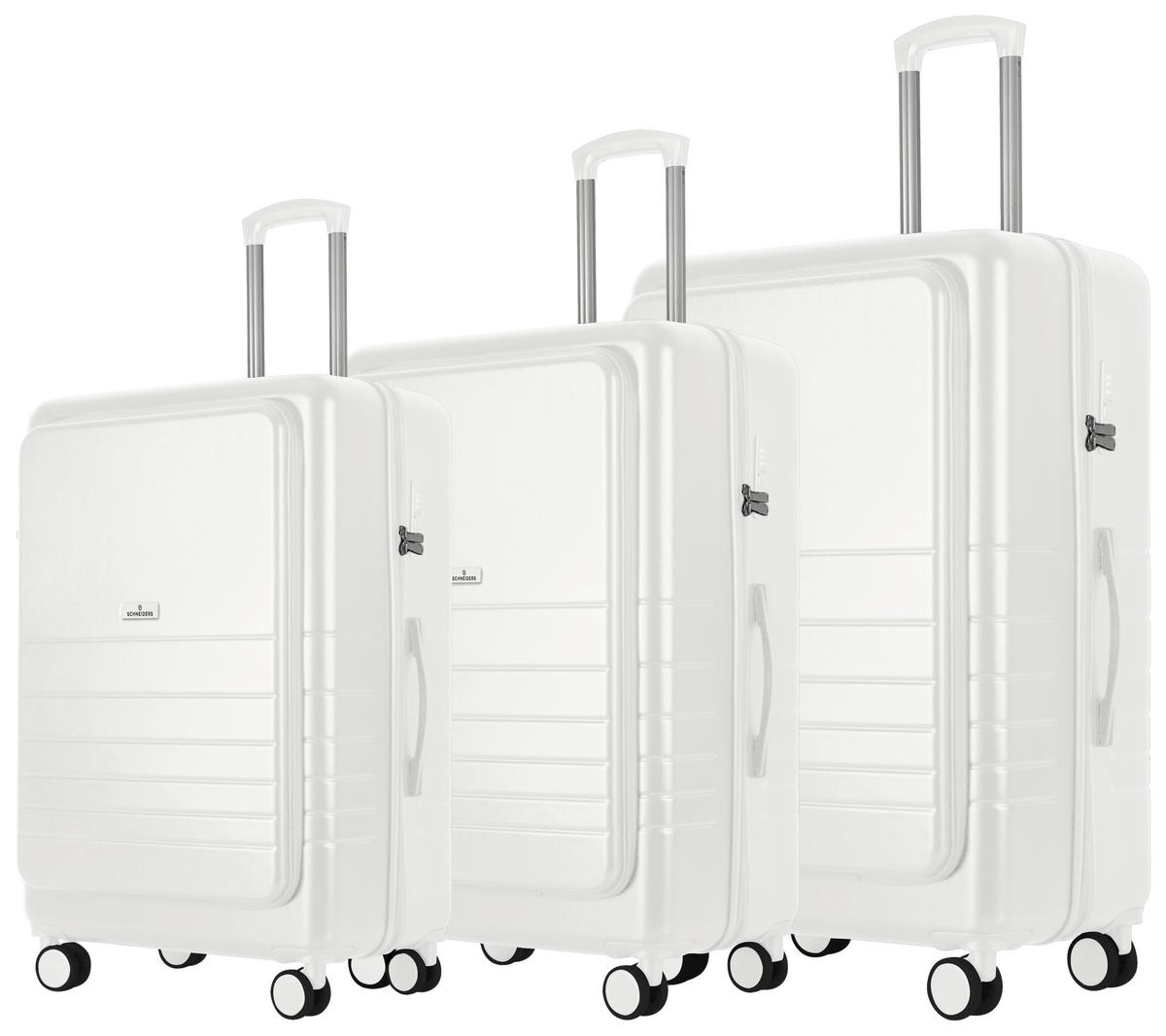 Set Valize De Călătorie - alb, Design, plastic - Schneiders