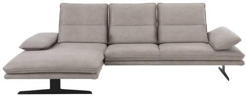 ECKSOFA Grau Mikrofaser von CHILLIANO