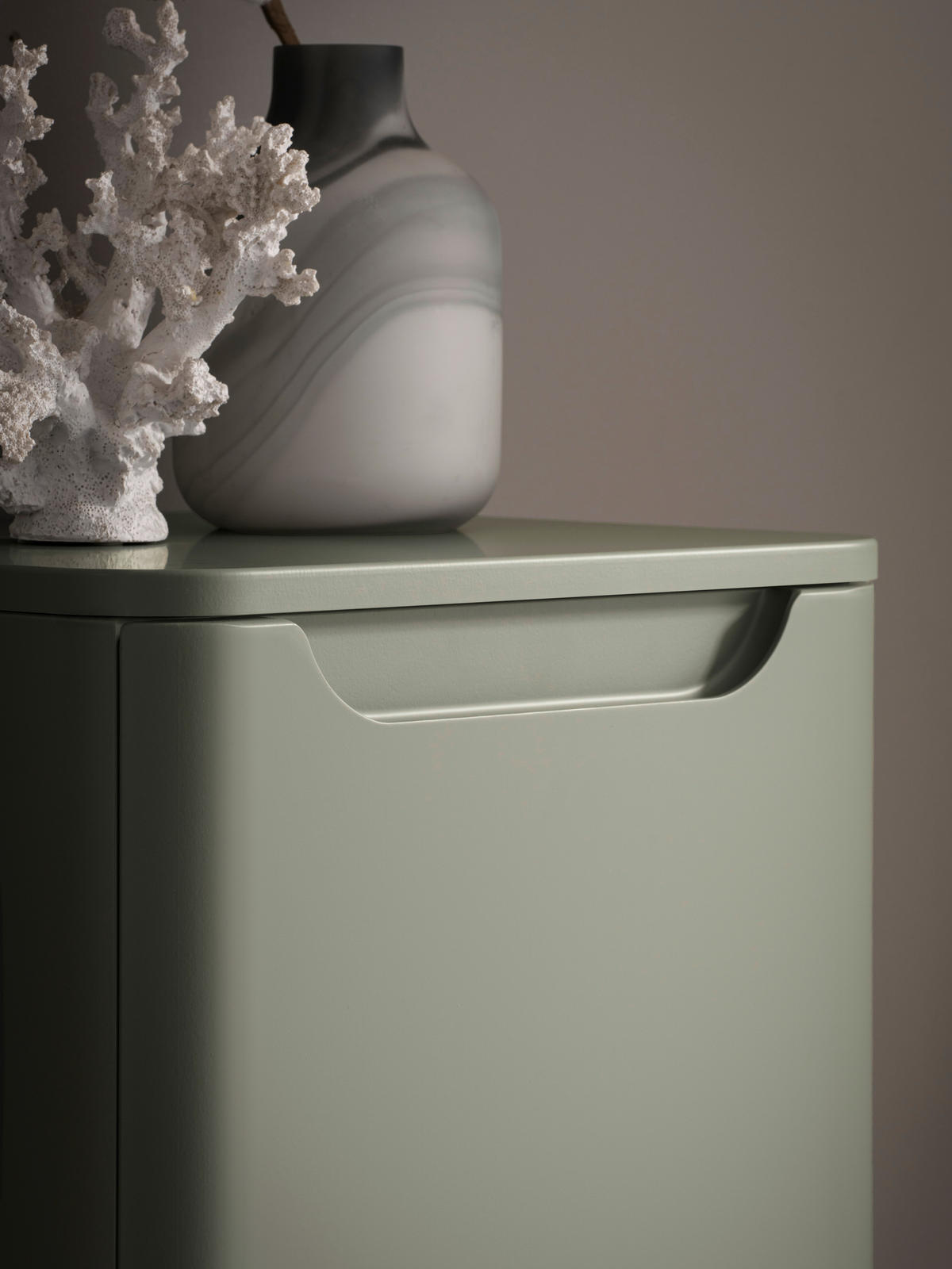 MIDISCHRANK 41/130/35 cm  - Schilfgrün, KONVENTIONELL, Holzwerkstoff (41/130/35cm) - Xora