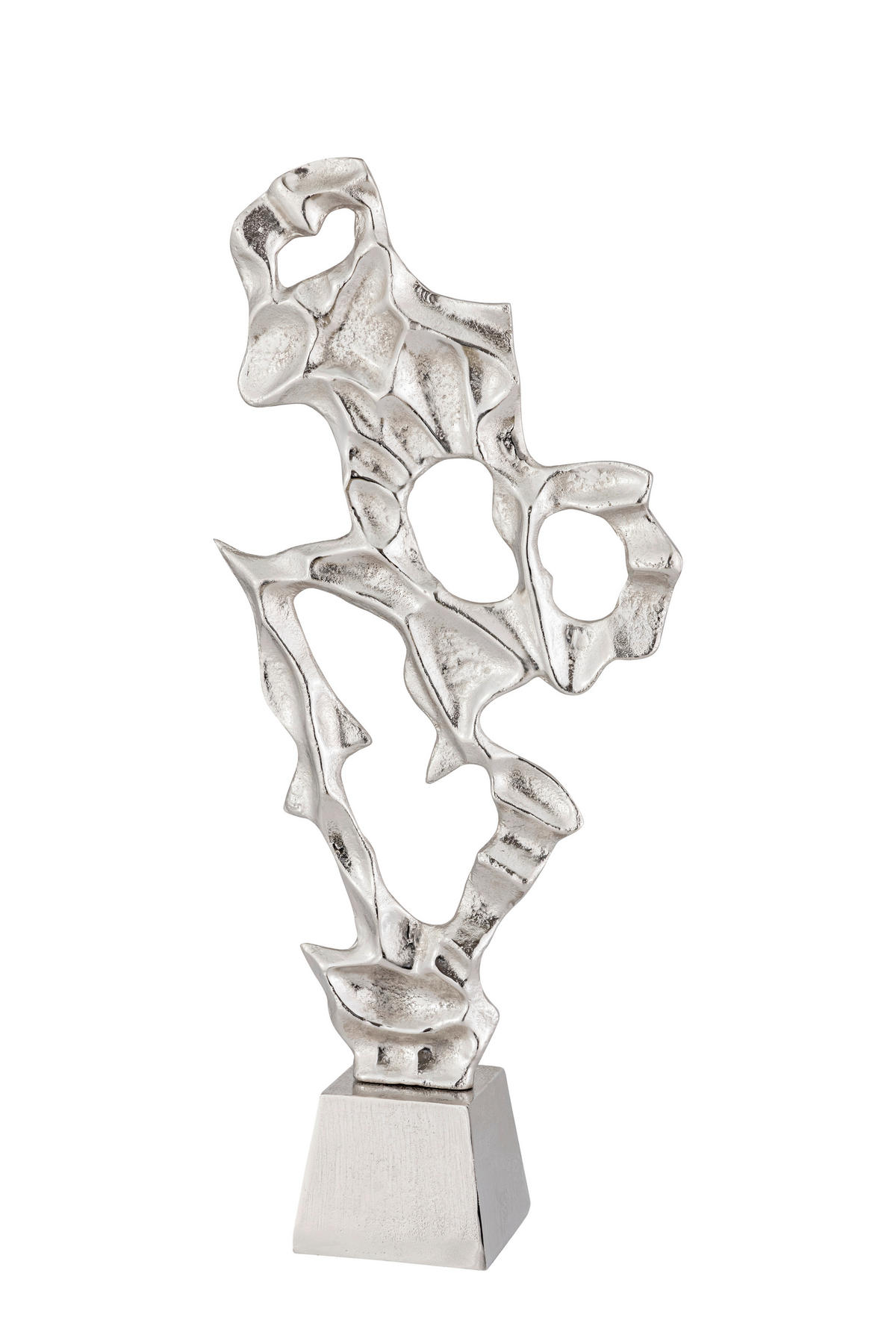 SOCHA - niklová, Design, kov (32/73/13cm) - Ambia Home