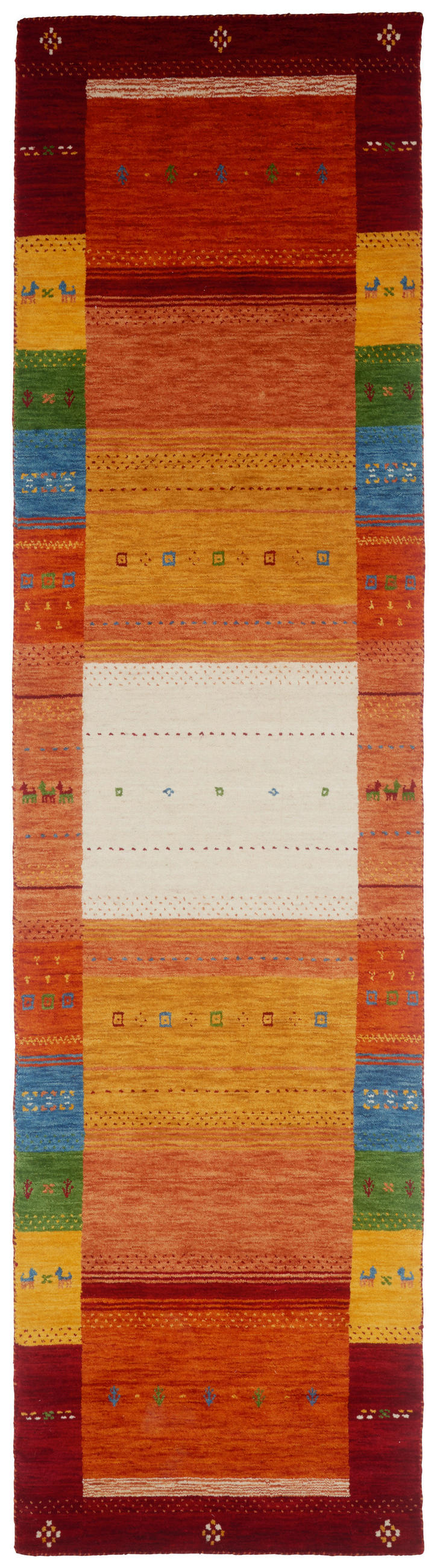 ORIENTTEPPICH 80/200 cm Sehnsucht nach Eden  - Rot/Multicolor, Lifestyle, Textil (80/200cm) - Cazaris