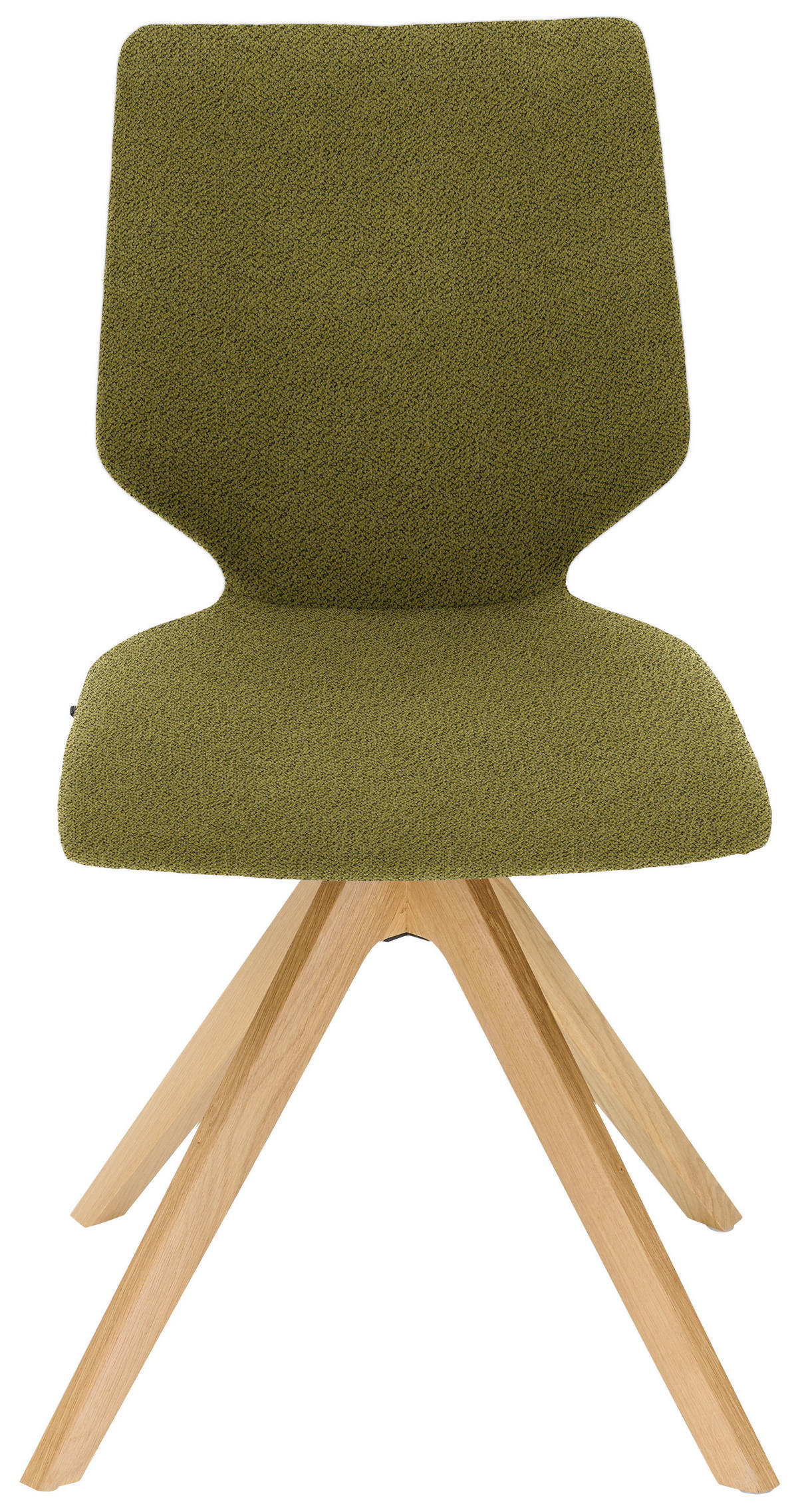 STUHL in Holz, Textil Eichefarben, Schilfgrün  - Schilfgrün/Eichefarben, Design, Holz/Textil (50/92/64cm) - Venjakob