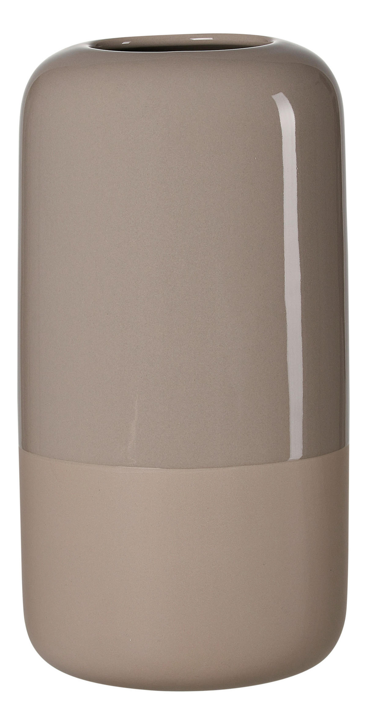 VASE 29,5 cm  - Braun, Basics, Keramik (14,5/14,5/29,5cm)