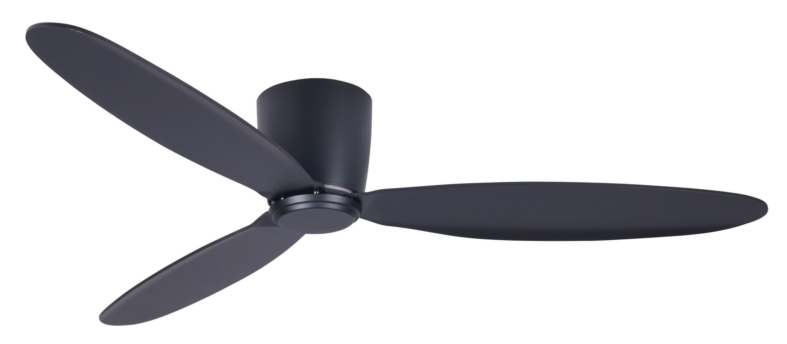 DECKENVENTILATOR  132/19 cm    - Schwarz, Basics, Holzwerkstoff/Kunststoff (132/19cm) - P & B