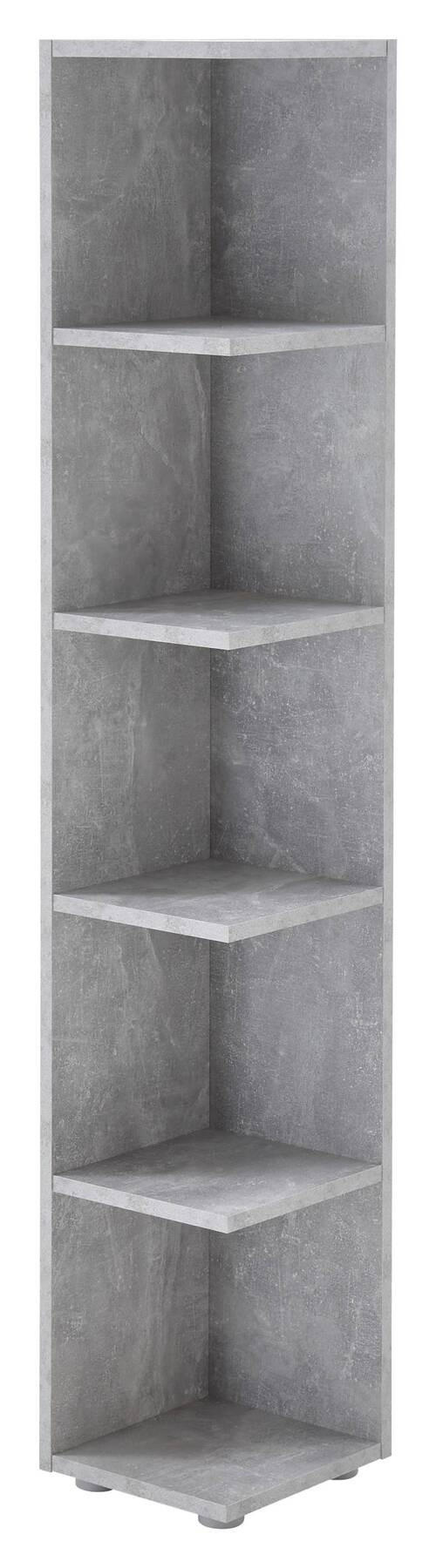 ECKREGAL - Grau, Basics, Holzwerkstoff/Kunststoff (24/142/26cm) - MID.YOU