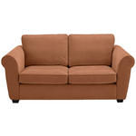 2,5-SITZER  in Chenille Rostfarben  - Rostfarben/Schwarz, KONVENTIONELL, Kunststoff/Textil (196/88/86cm) - Carryhome