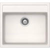 SPÜLE MONN100UPOL  - Weiß, Basics, Stein (57/29/51cm) - Schock