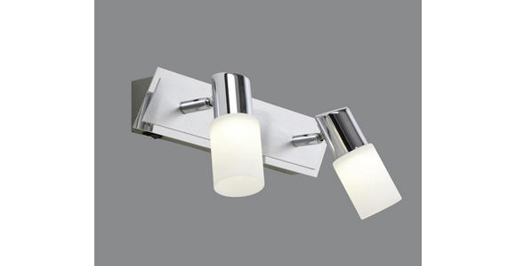 STRAHLER 36/7/5 cm - Chromfarben, KONVENTIONELL, Glas/Metall (36/7/5cm) - Novel
