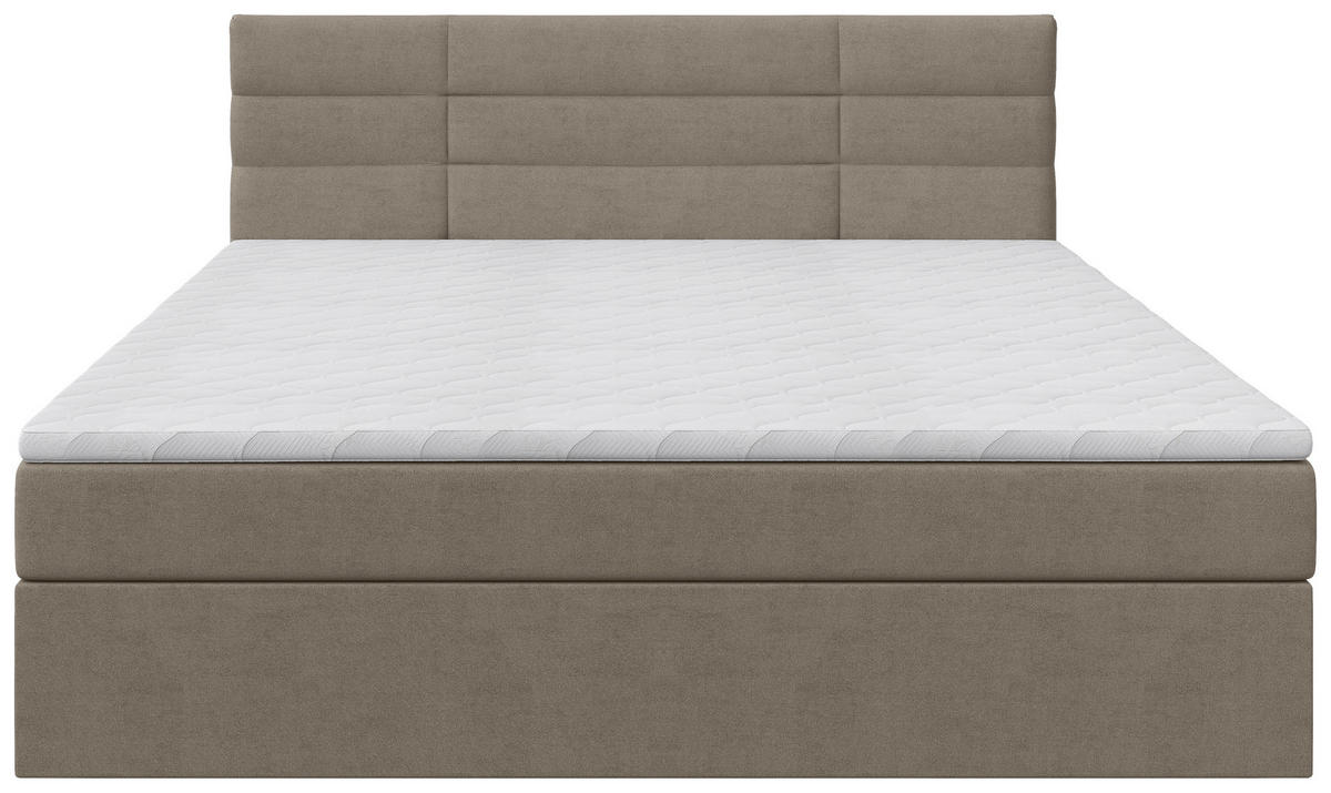 BOXBETT 160/200 cm  Beige  - Beige/Schwarz, Konventionell, Holz/Kunststoff (160/200cm) - Carryhome
