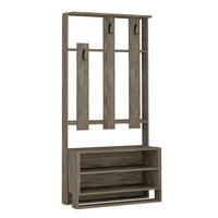 GARDEROBENSCHRANK  in 90/180/36 cm  - Eiche dunkel, Design, Holzwerkstoff (90/180/36cm) - Livetastic