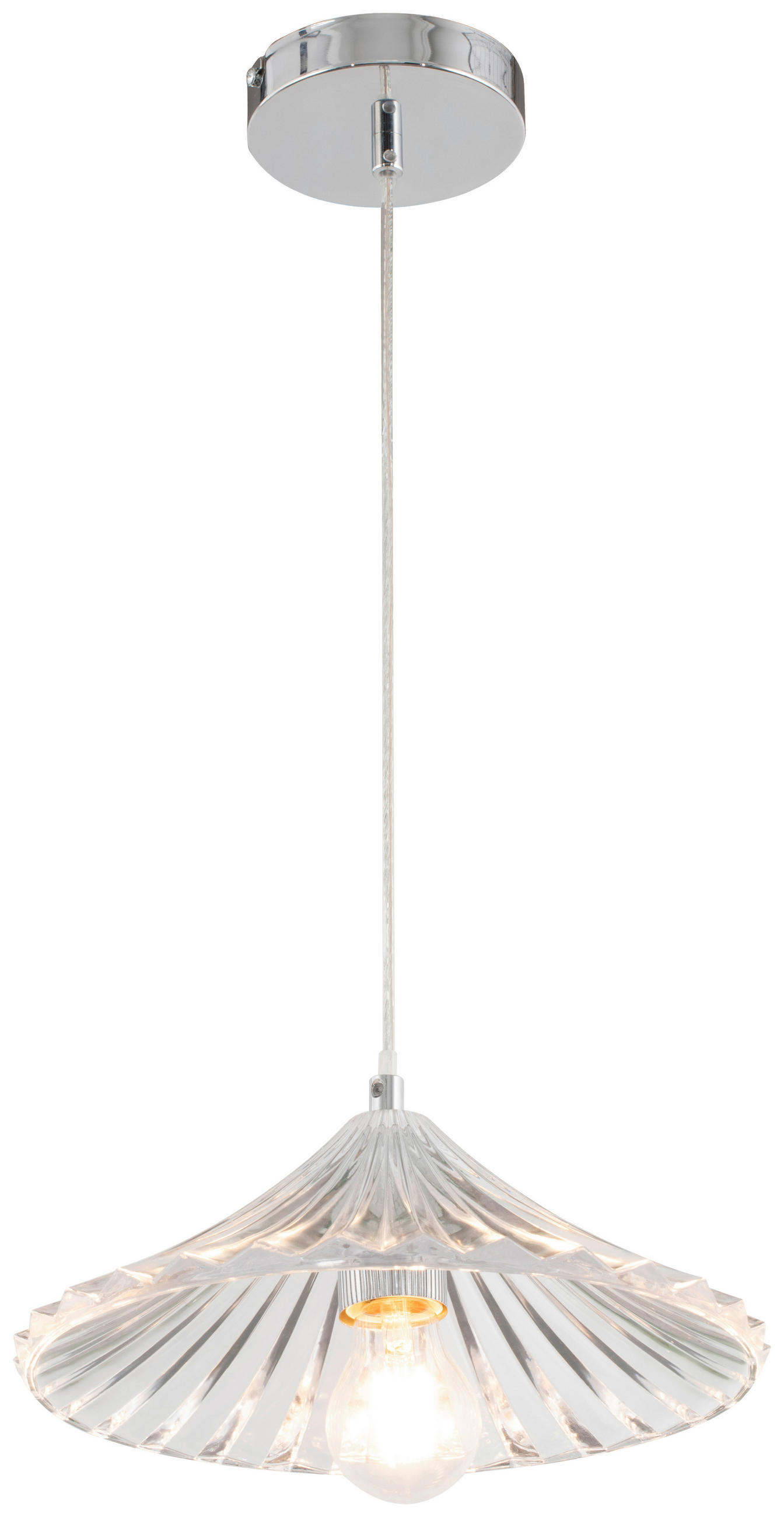 HÄNGELEUCHTE 29/115 cm   - Klar, Trend, Glas/Metall (29/115cm) - Novel