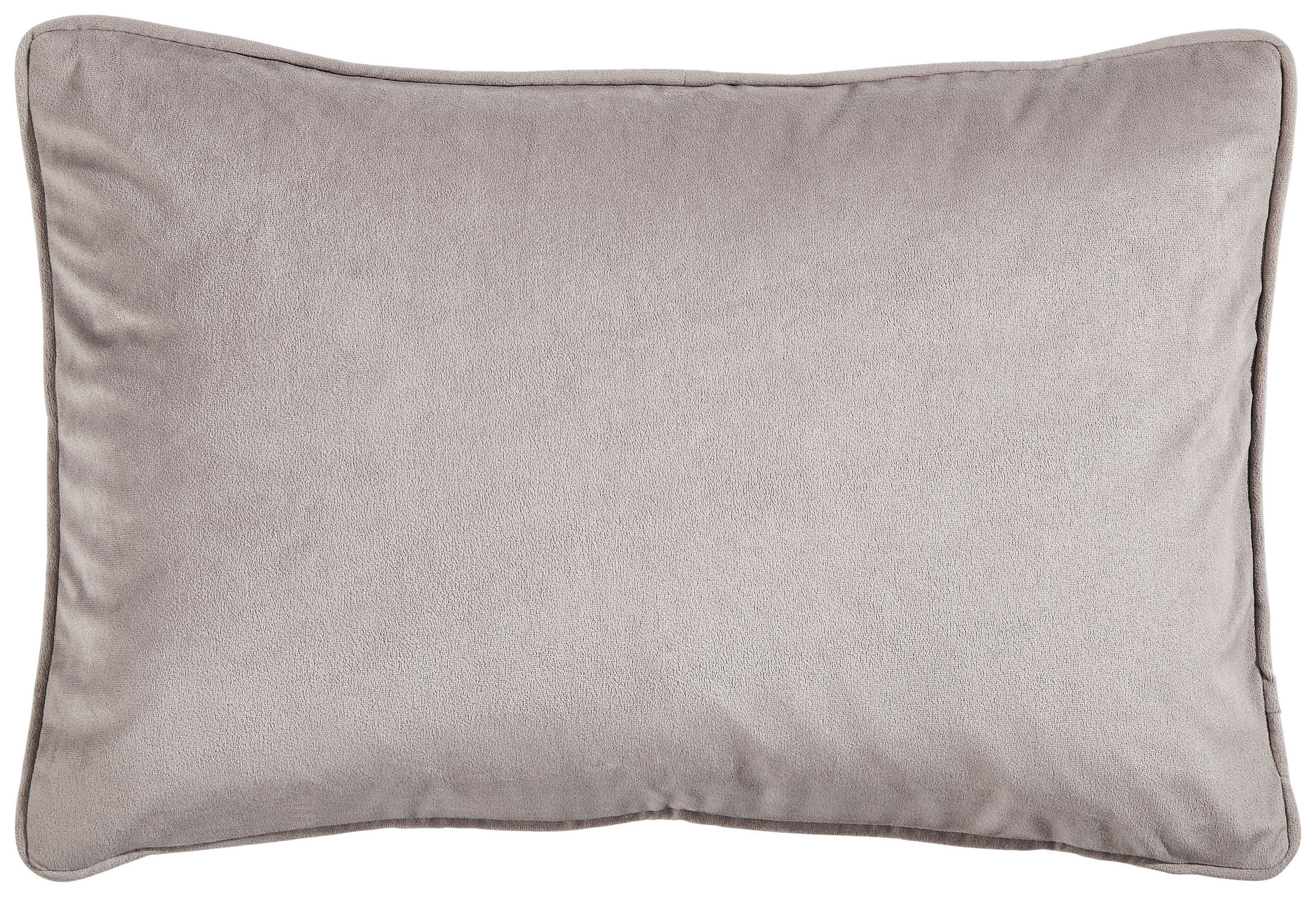 KISSENHÜLLE Zenato Samt Uni 40/60 cm  - Hellgrau, Basics, Textil (40/60cm) - Ambiente