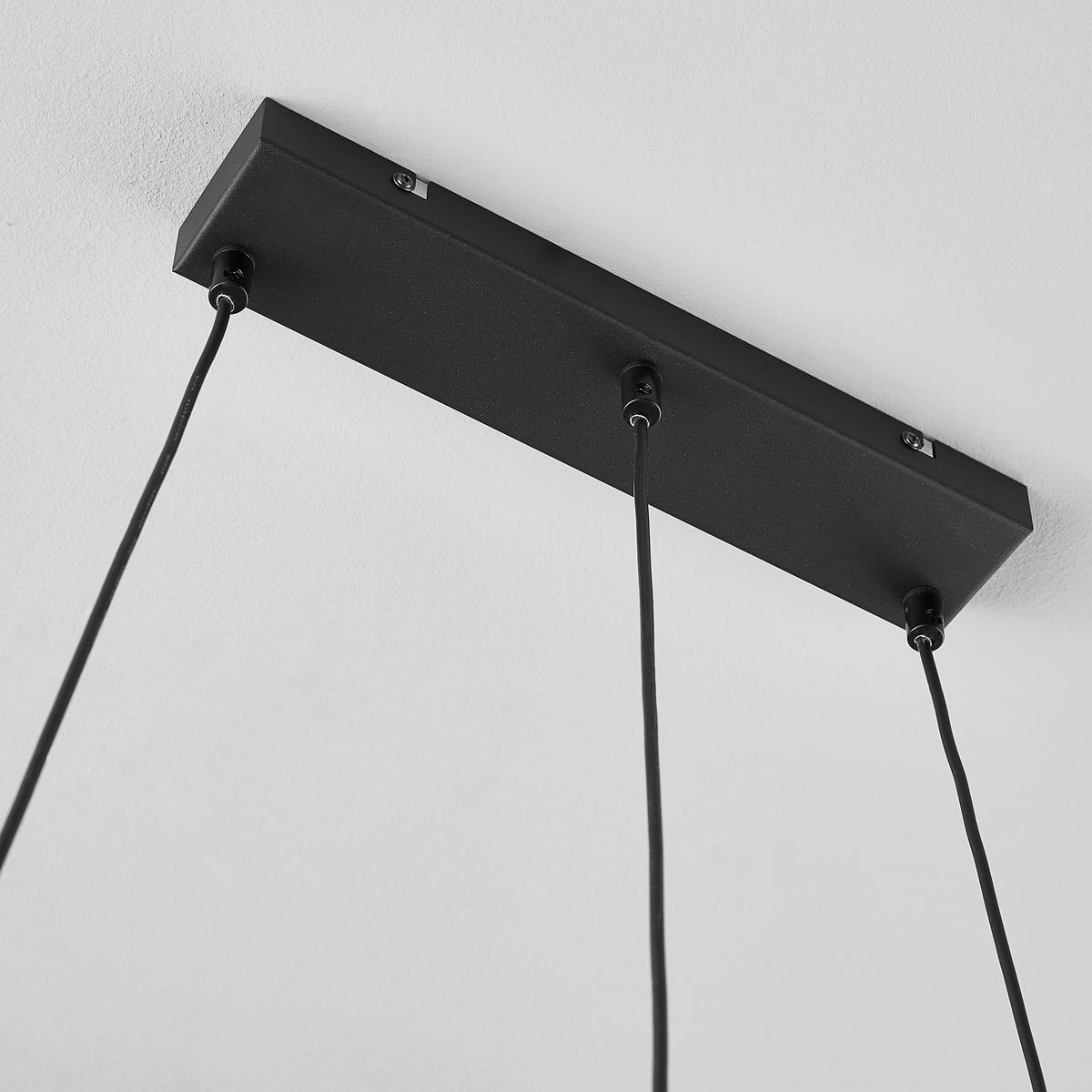 HÄNGELEUCHTE 91/45/150 cm    - Schwarz/Bronzefarben, Lifestyle, Metall (91/45/150cm) - Trio Leuchten