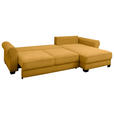 ECKSOFA Gelb Cord  - Gelb/Schwarz, KONVENTIONELL, Kunststoff/Textil (318/197cm) - Hom`in