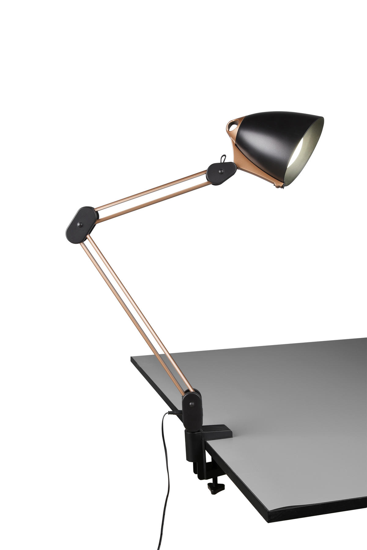 NAMIZNA LED-SVETILKA  Nadal 19,00/57,0/46,00 cm            - zlate barve/črna, Basics, umetna masa (19,00/57,0/46,00cm)