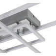 LED-DECKENLEUCHTE 82,5/55/8 cm   - Chromfarben/Silberfarben, Basics, Kunststoff/Metall (82,5/55/8cm) - Novel