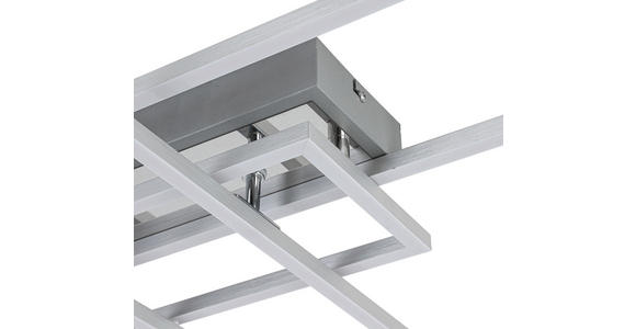LED-DECKENLEUCHTE 82,5/55/8 cm - Chromfarben/Silberfarben, Basics, Kunststoff/Metall (82,5/55/8cm) - Novel