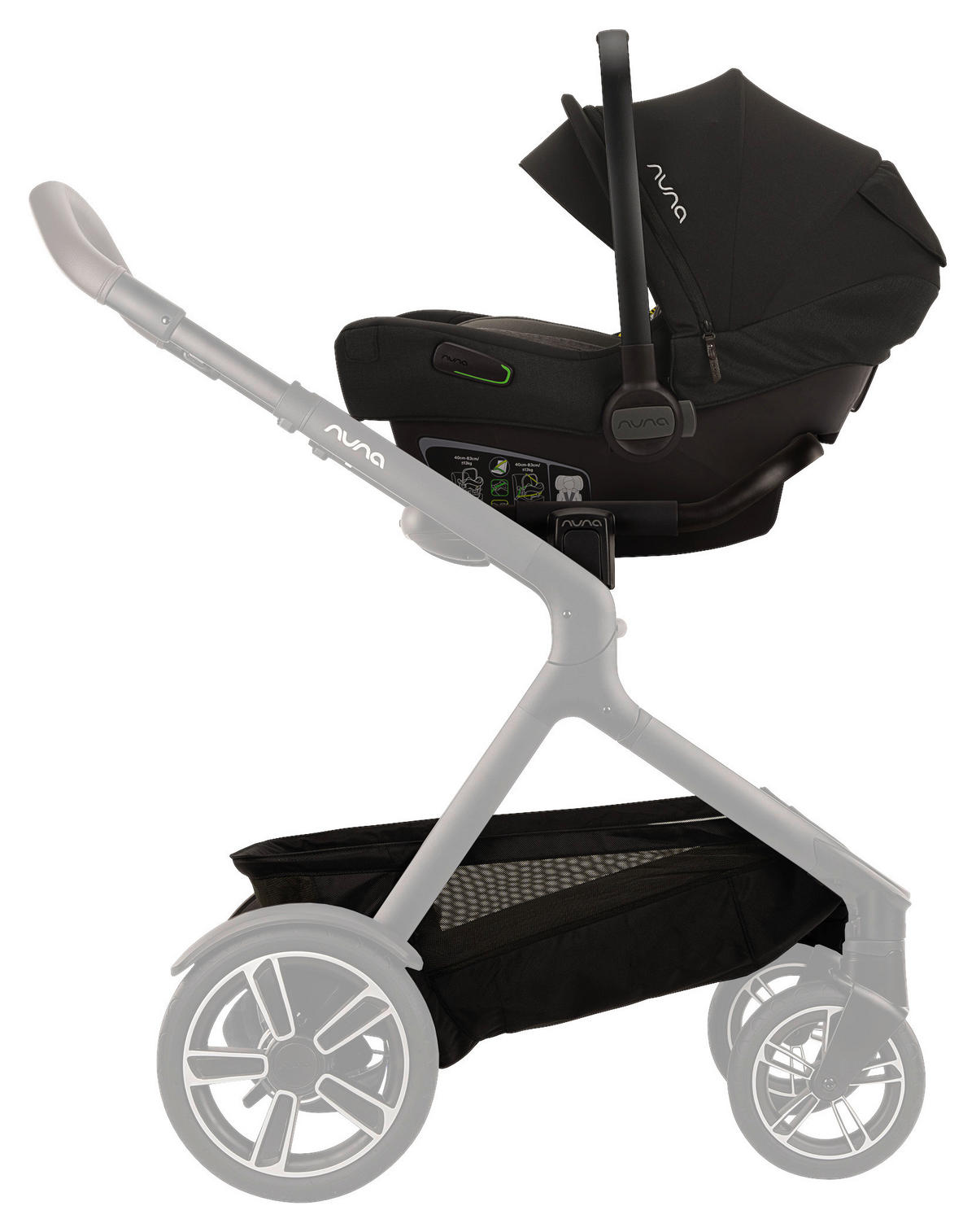 BABYSCHALE PIPA NEXT CAVIAR   - Schwarz/Grau, Basics, Kunststoff/Textil (45/35/60cm) - Nuna