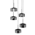 LED-HÄNGELEUCHTE Newark 44/150 cm   - Dunkelgrau, Design, Glas (44/150cm) - Dieter Knoll