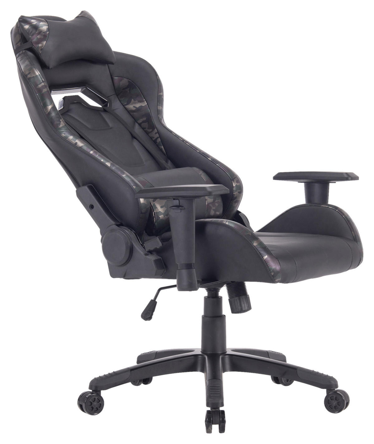GAMINGSTUHL Grün, Schwarz Metall, Kunststoff, Textil   - Schwarz/Grün, MODERN, Kunststoff/Textil (68/124-134/60cm) - MID.YOU