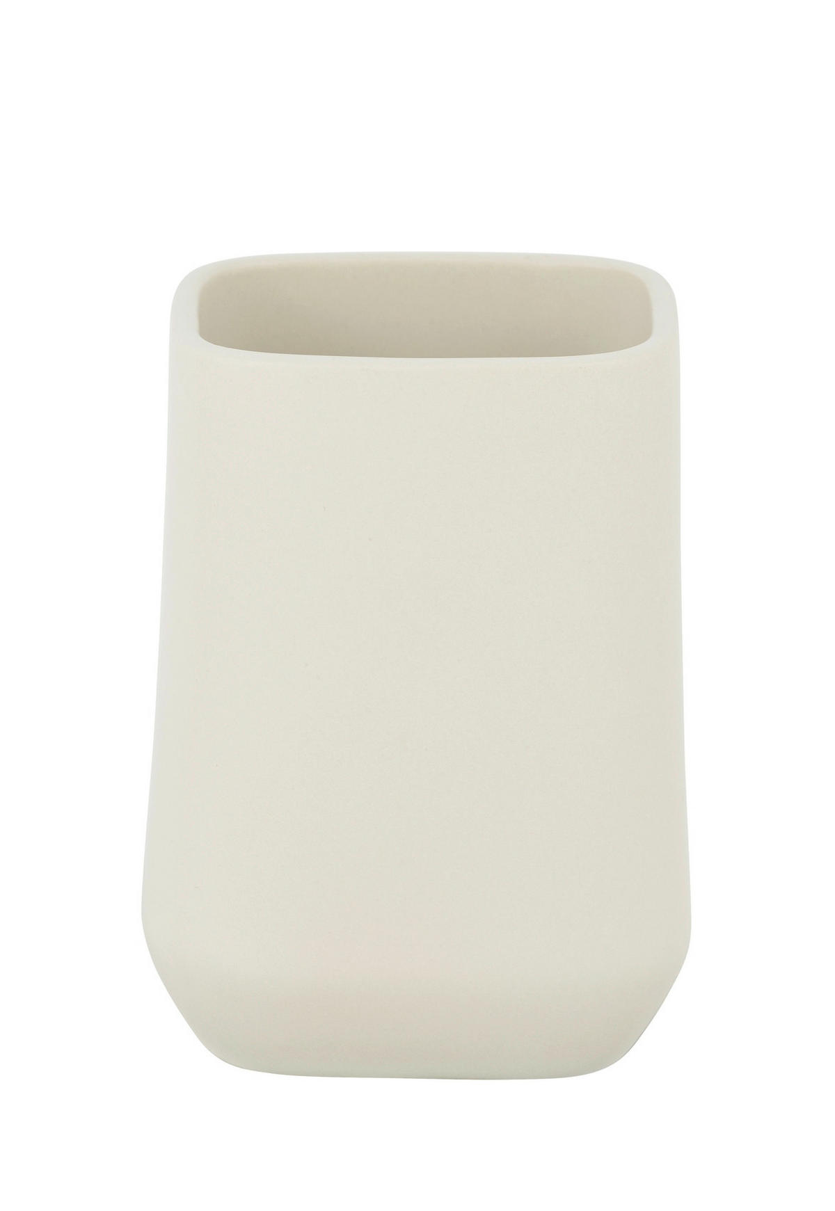 ZAHNPUTZBECHER ADINE  - Ecru, KONVENTIONELL, Keramik (7,5/10,5/7,5cm) - Schöner Wohnen