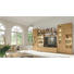 WOHNWAND Erle massiv Erlefarben - Edelstahlfarben/Erlefarben, KONVENTIONELL, Glas/Holz (369,0/217,2/55,1cm) - ESCANDO NATÜRLICH WO