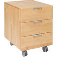 ROLLCONTAINER 45/62/58 cm  - Kernbuche, Design, Holz/Kunststoff (45/62/58cm) - Linea Natura