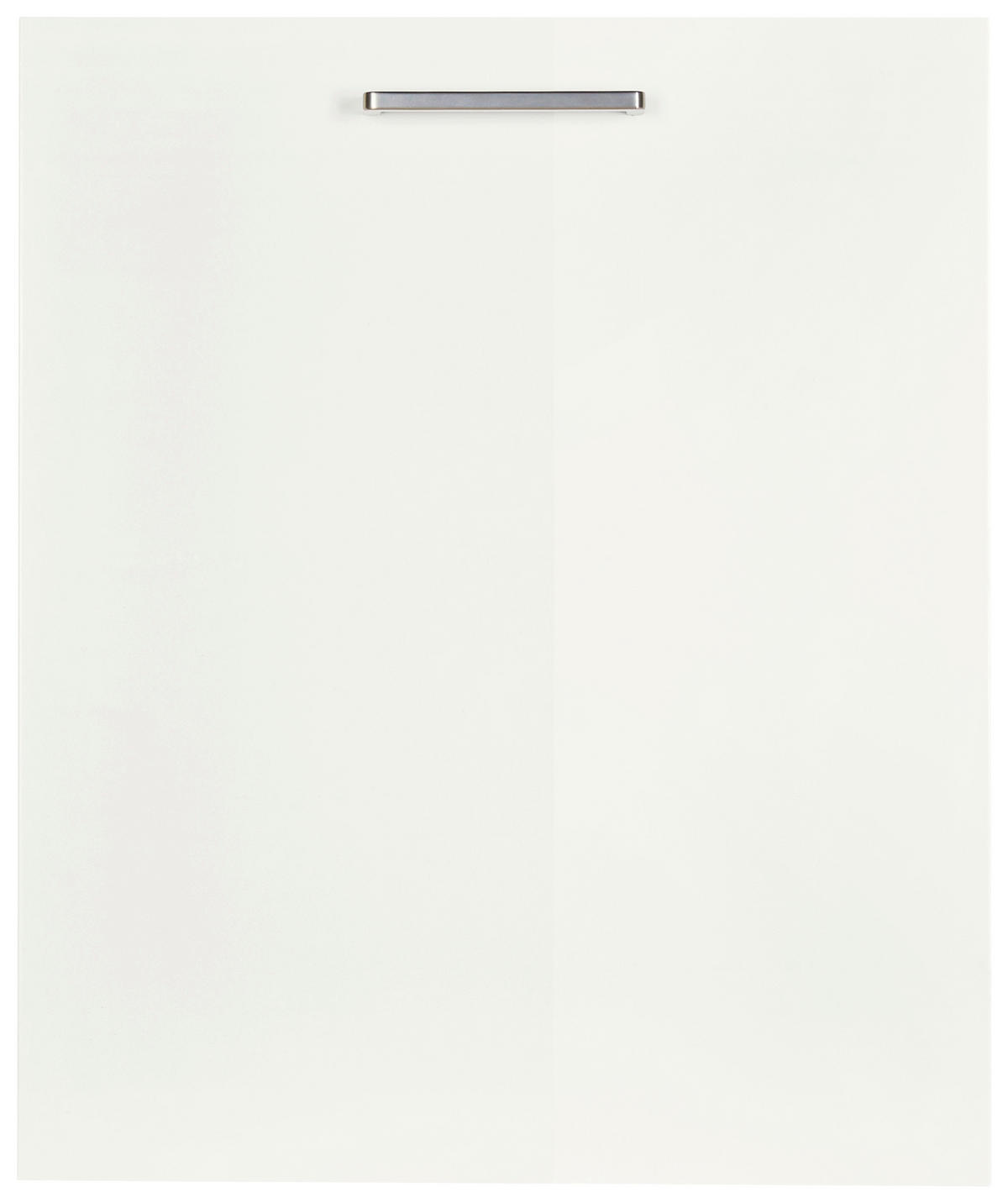 GESCHIRRSPÜLERFRONT 60/72/1,9 cm  in Weiß Hochglanz  - Edelstahlfarben/Weiß Hochglanz, MODERN, Holzwerkstoff/Metall (60/72/1,9cm) - Nobilia