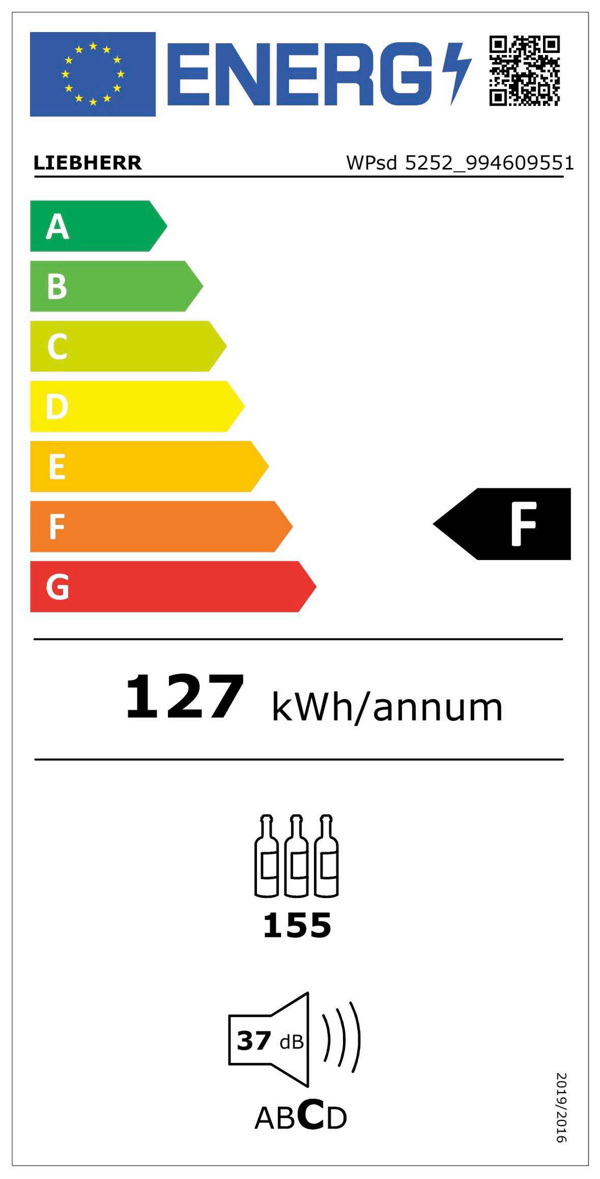 WEINKÜHLSCHRANK WPSD5252  - Edelstahlfarben, Basics, Glas/Metall (59,7/185,4/67,5cm) - Liebherr