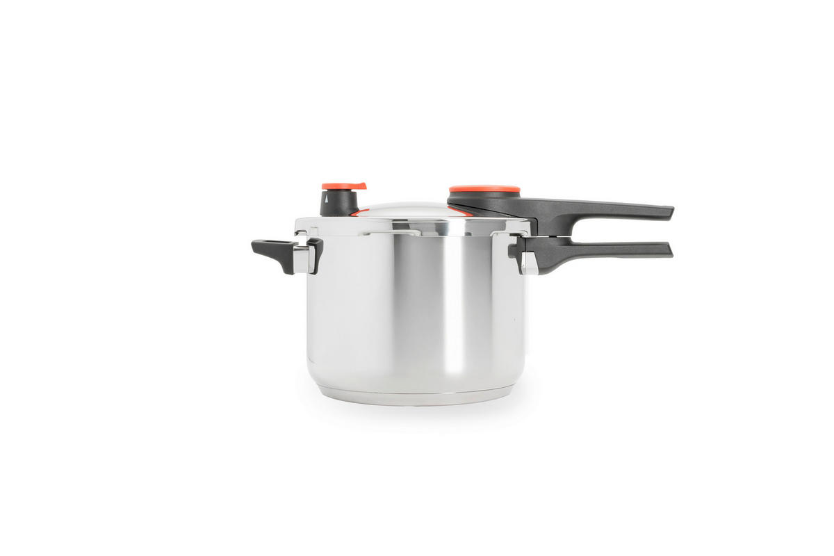 SCHNELLKOCHTOPF Pressure Duo 6 L  - Edelstahlfarben, Basics, Metall (6l) - WOLL