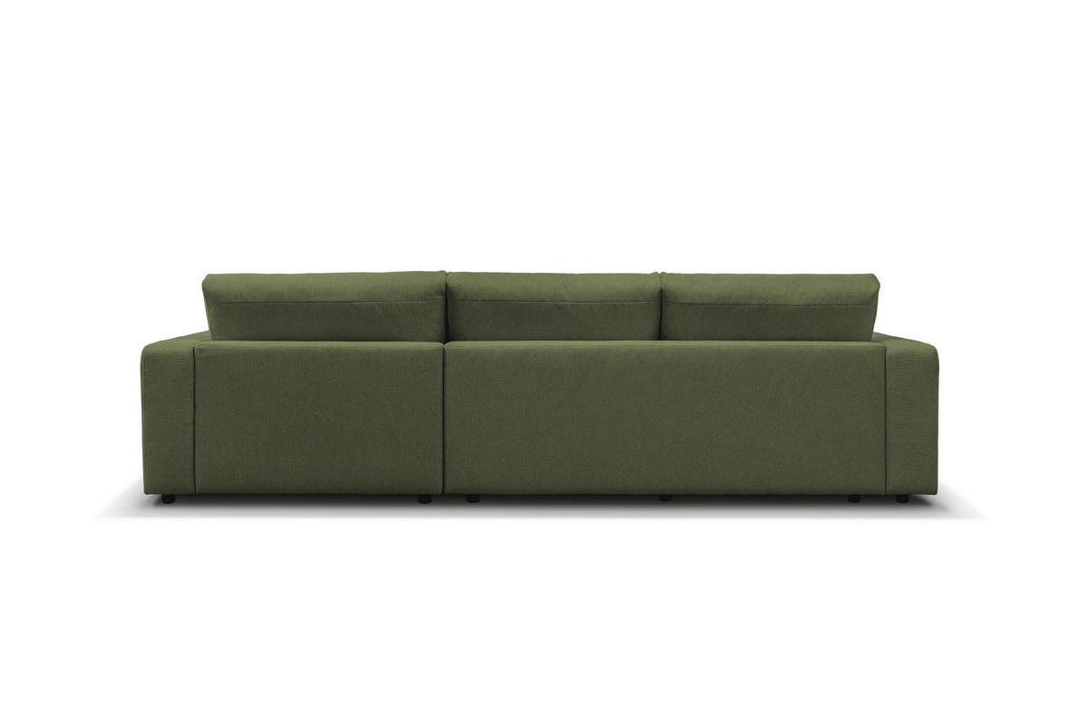 ECKSOFA VIGO Grün  - Schwarz/Grün, Design, Textil (303/172cm) - MID.YOU