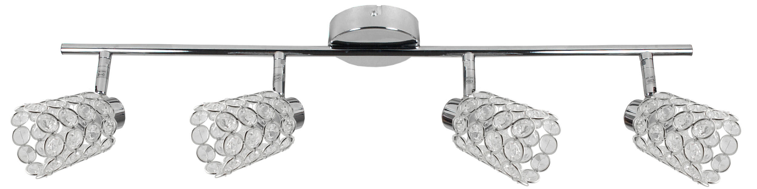 STRAHLER York 74/8/17 cm  - Chromfarben/Transparent, KONVENTIONELL, Glas/Metall (74/8/17cm)