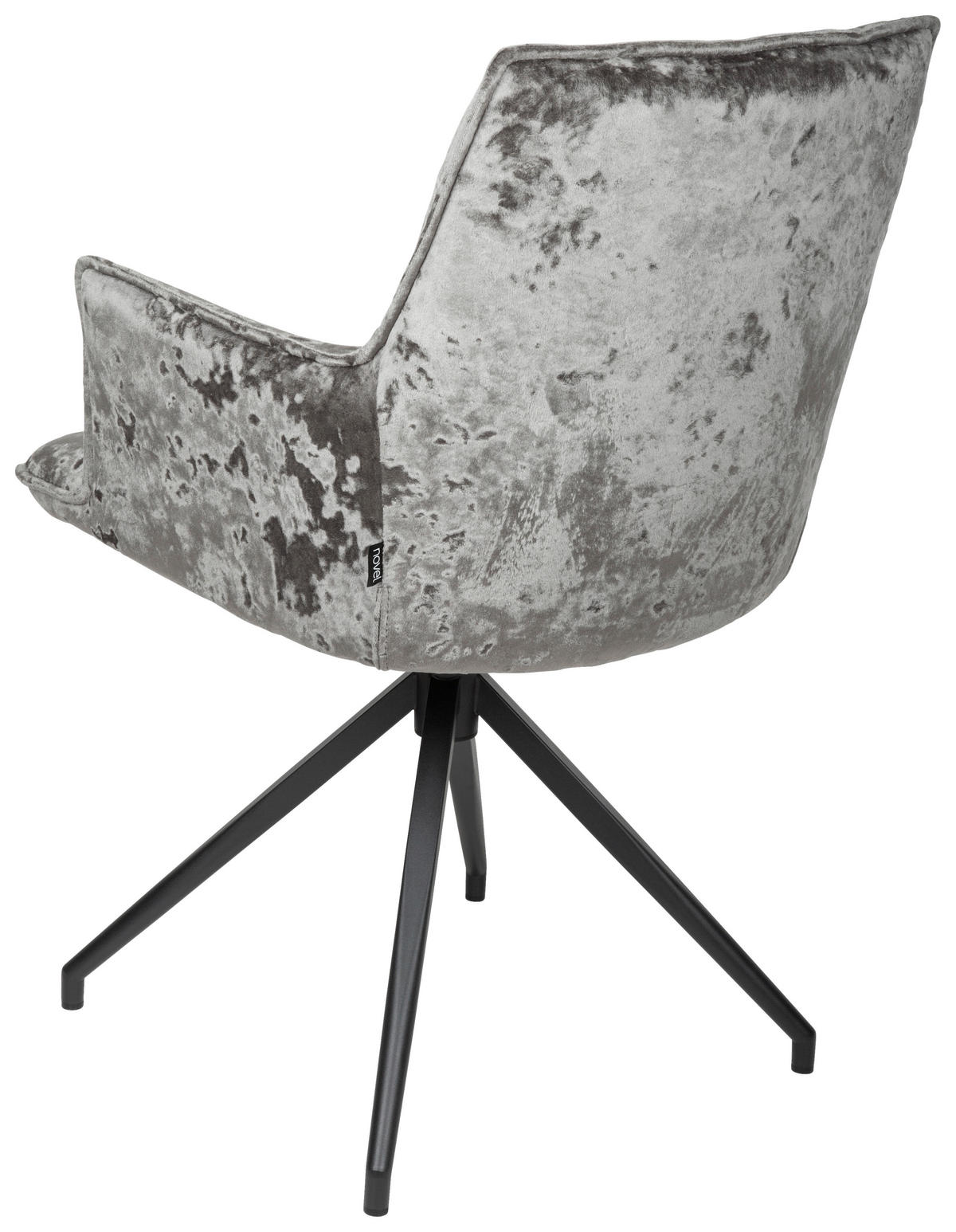 STOLIČKA S PODRÚČKAMI, železo, zamat, antracitová, čierna - čierna/antracitová, Design, kov/textil (59/89,5/63cm) - Novel