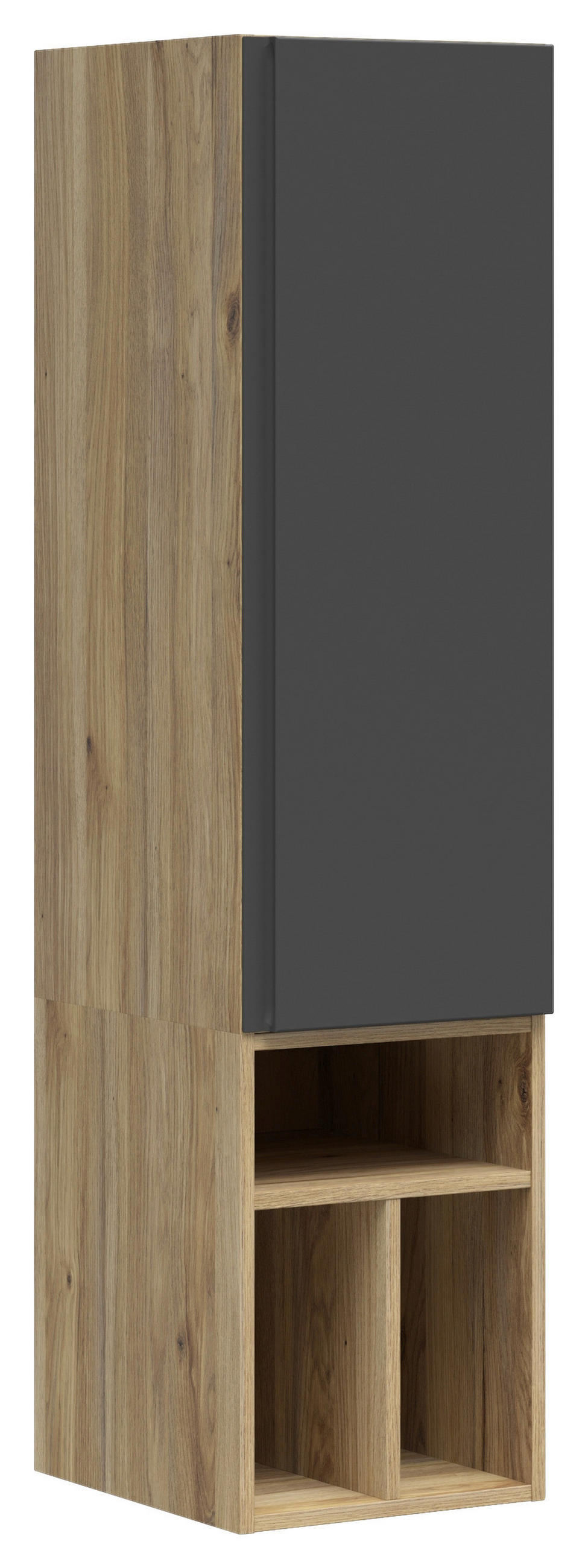 REGALELEMENT  135/33/40 cm Graphitfarben, Eichefarben  - Eichefarben/Graphitfarben, Modern, Holzwerkstoff (135/33/40cm) - Carryhome