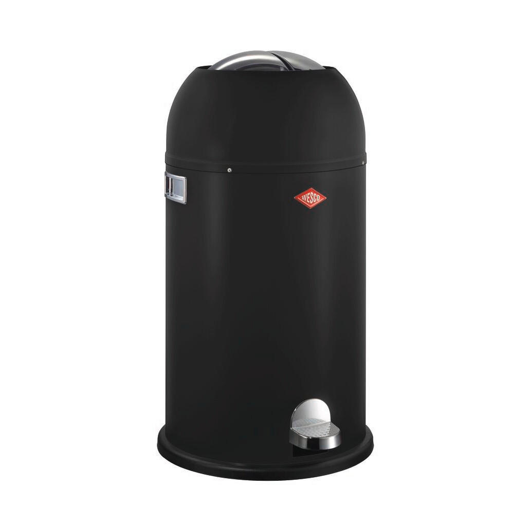 ABFALLSAMMLER KICKMASTER 33 L  - Schwarz, KONVENTIONELL, Kunststoff/Metall (37,5/69cm) - Wesco