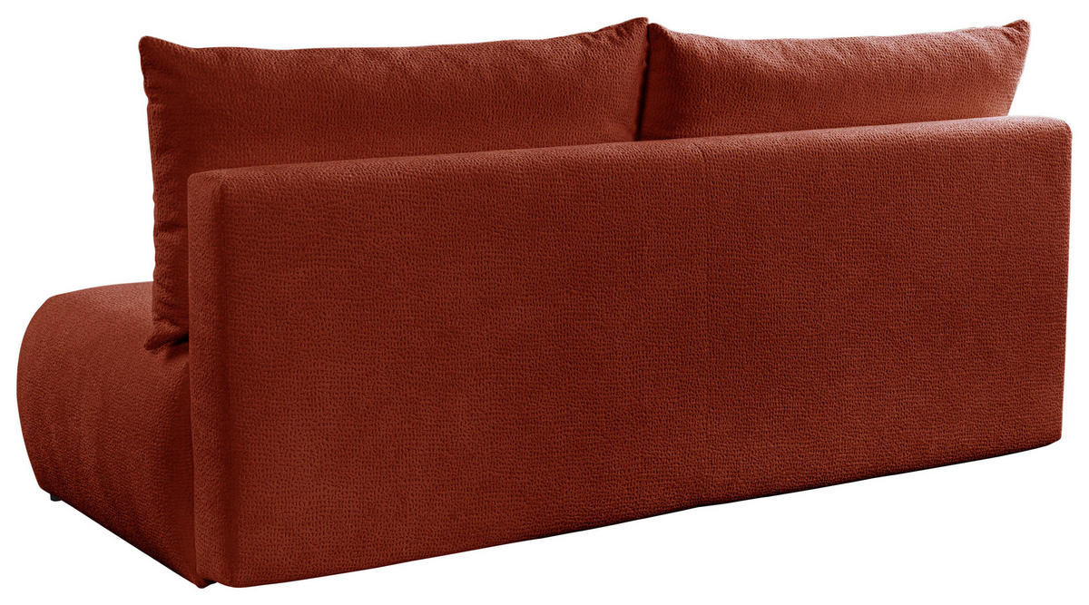 SCHLAFSOFA  mit Bettkasten erhältlich, Bettfunktion erhältlich Struktur Kupferfarben  - Creme/Schwarz, Design, Holz/Textil (209/100/103cm) - MID.YOU