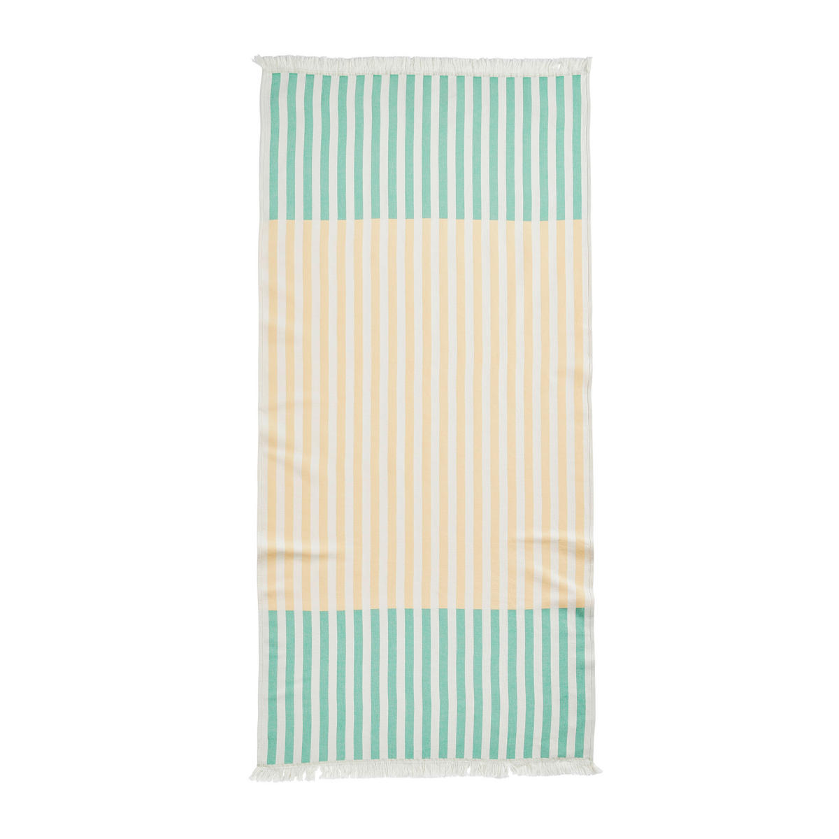 STRANDTUCH Gelb, Ecru 80/180 cm  - Ecru/Gelb, Basics, Textil (80/180cm) - Esposa