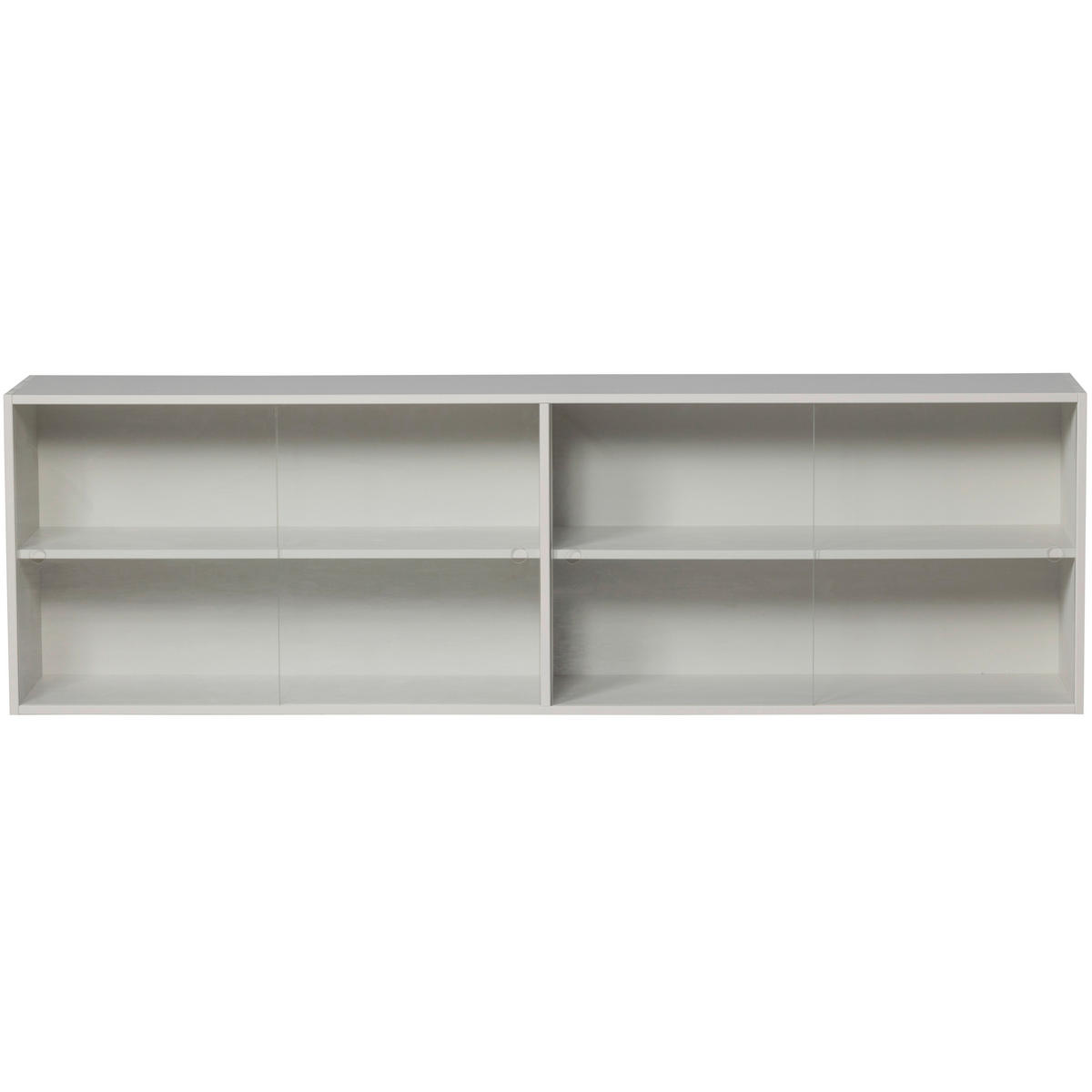 AUFSATZSCHRANK 200/60/35 cm  - Grau, Design, Glas/Holz (200/60/35cm) - Livetastic
