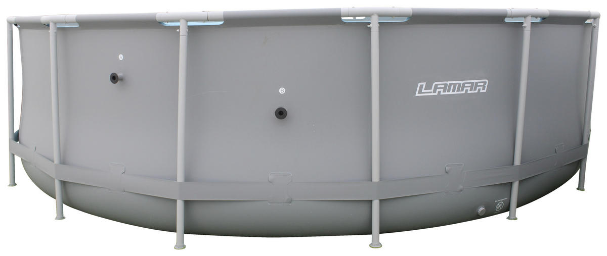 POOLSET 122 LAMAR  - KONVENTIONELL, Kunststoff/Metall (488/122cm) - Atrigo