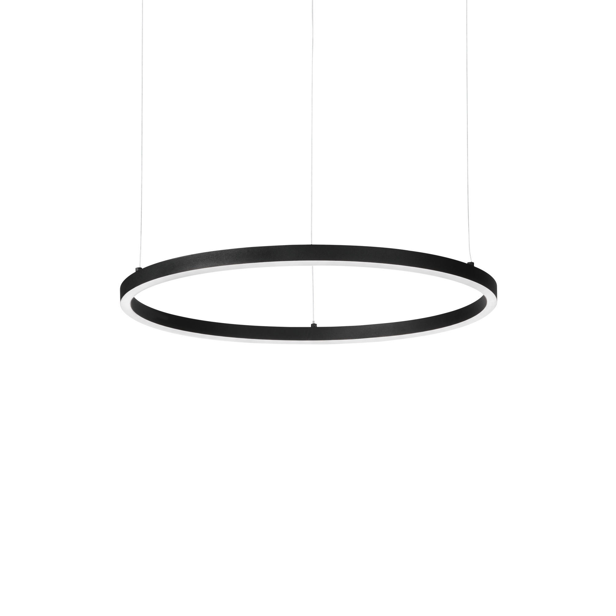 LED-HÄNGELEUCHTE Oracle Slim 50/27,5/202,5 cm   - Schwarz, Design, Kunststoff/Metall (50/27,5/202,5cm) - Ideal Lux