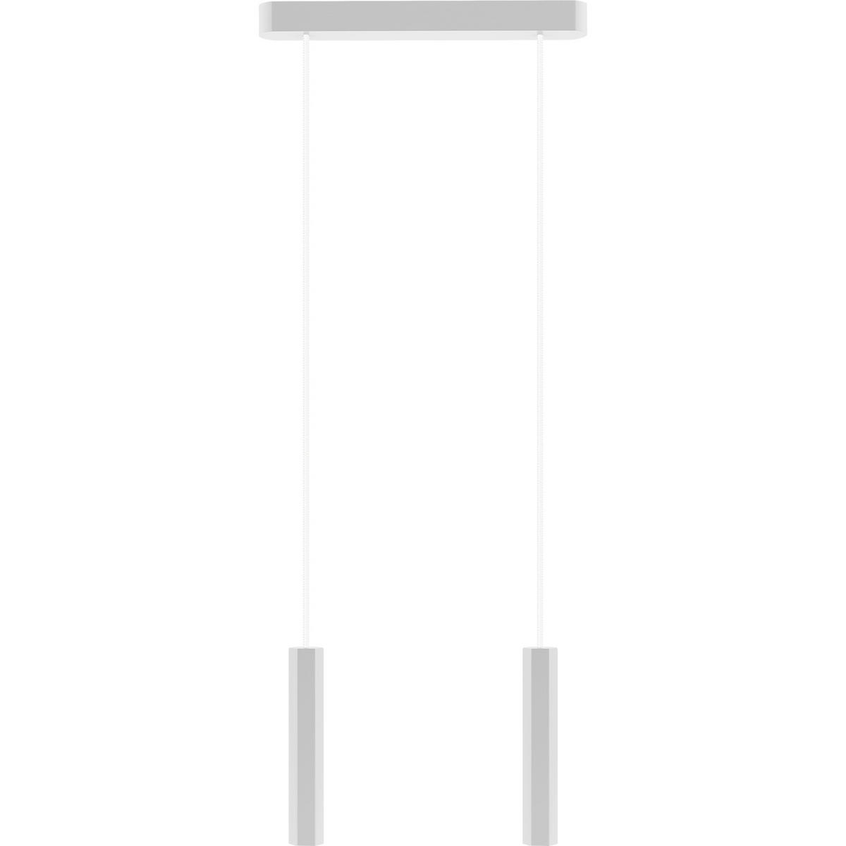 HÄNGELEUCHTE 37/3.4/150 cm  - Weiß, Design, Holz (37/3.4/150cm)