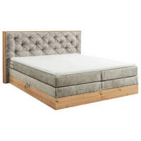 BOXSPRINGBETT 180/200 cm  in Naturfarben, Schlammfarben  - Schlammfarben/Naturfarben, Konventionell, Holzwerkstoff/Kunststoff (180/200cm) - Esposa