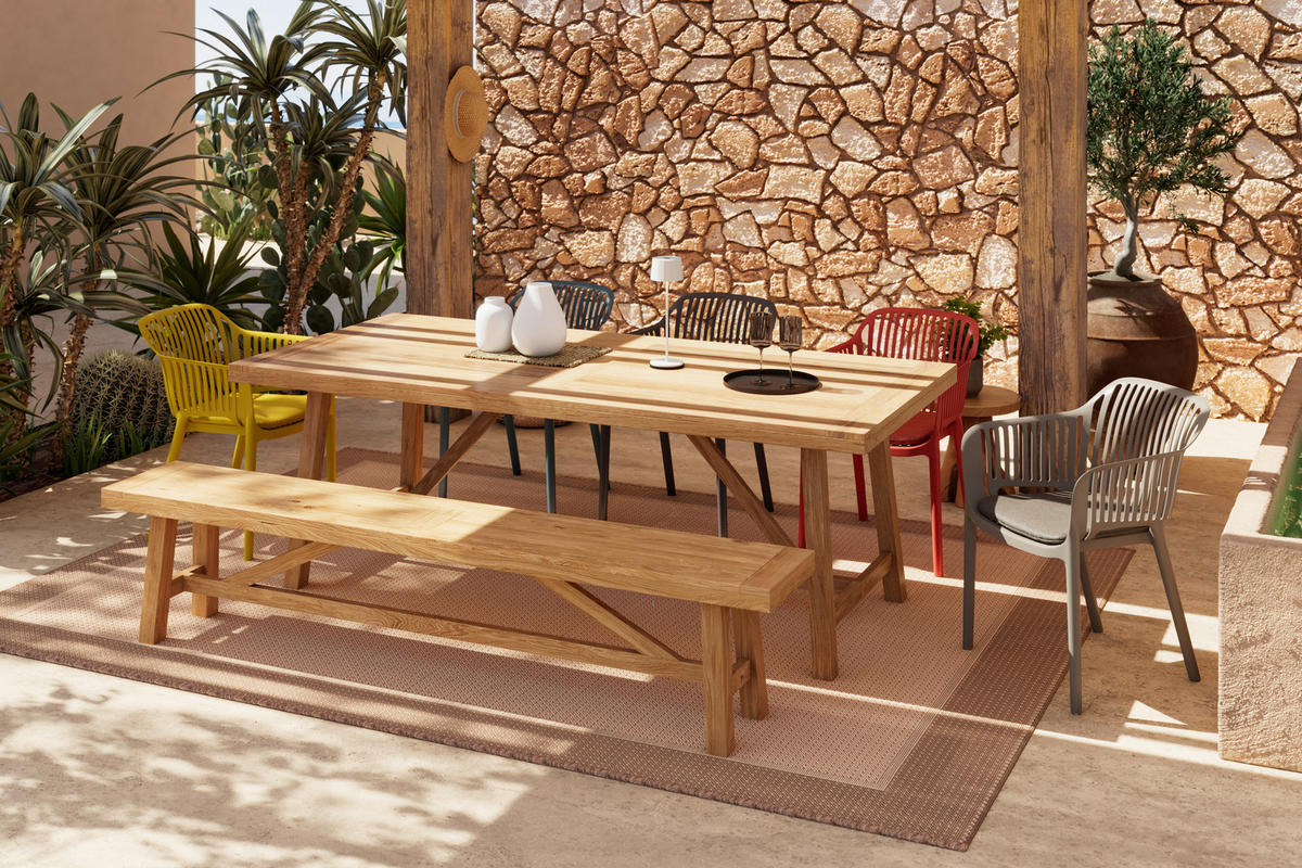 STAPELSESSEL in Kunststoff, Textil Beige  - Beige, Basics, Kunststoff/Textil (55/80/60cm) - Ambia Garden